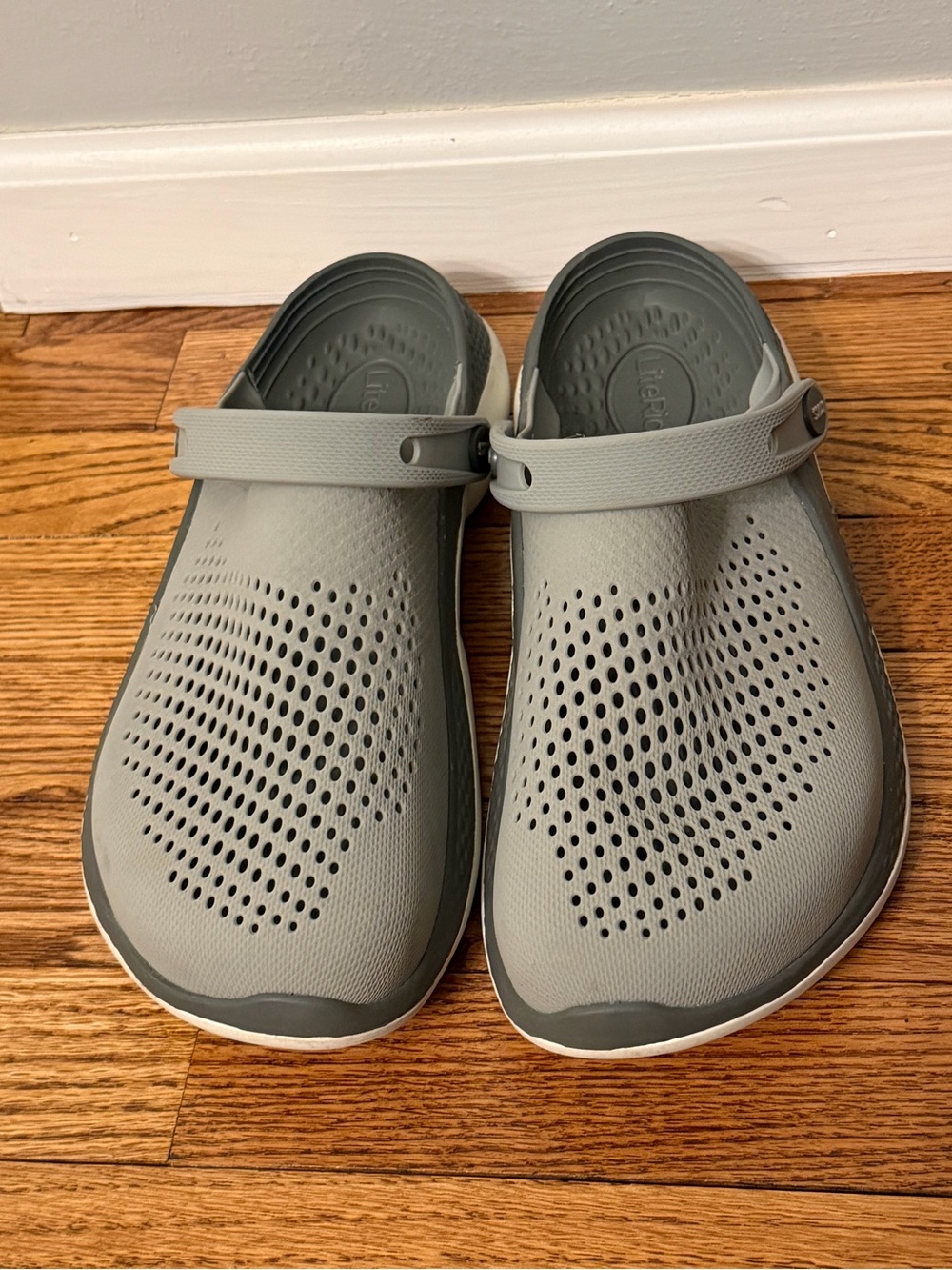 Crocs Men's Lightweight Grey LiteRide Slip-On Clog